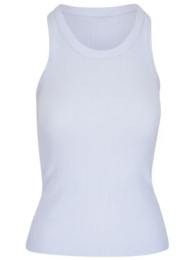Vince Fine-ribbed Tank Top In White