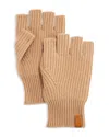 Vince Fingerless Cashmere Gloves In Camel