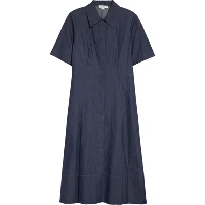 VINCE VINCE FIT & FLARE DENIM SHIRTDRESS
