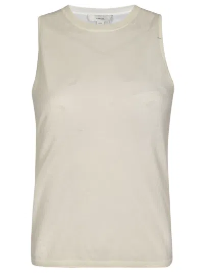 Vince Fitted Tank Top In White