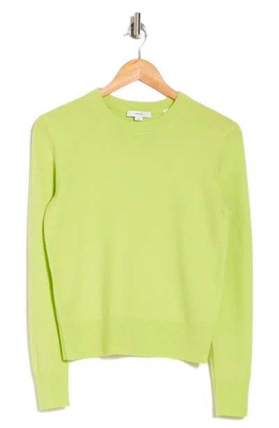 Vince Fitted Wool Blend Crop Sweater In Serpentine