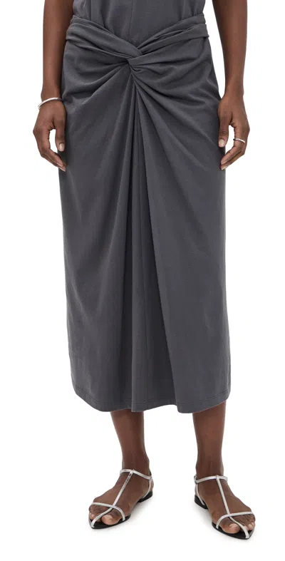 Vince Fixed Wrap Skirt Oceana In Blue