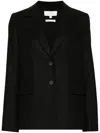Vince Flannel Blazer In Black