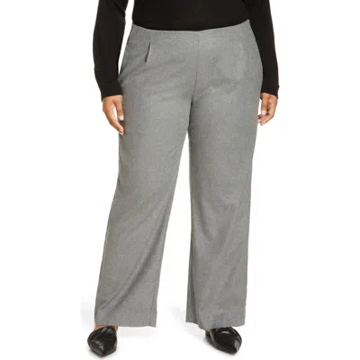 Vince Flannel Pull-on Wide Leg Pants In Thistle