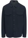 Vince Men's Solid 4-pocket Shirt Jacket In Blue