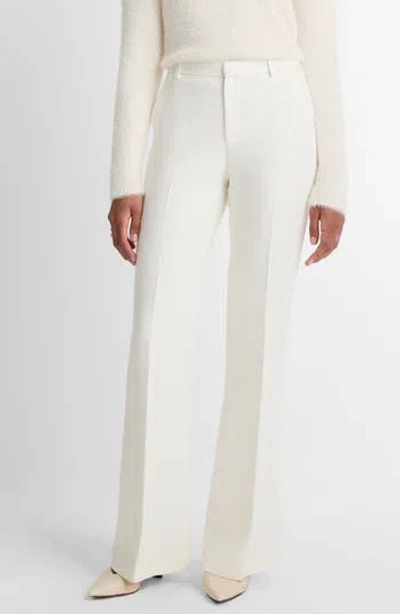 Vince Mid-rise Flare Trouser In White