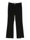 Vince Flared-leg Tailored Trousers In Black