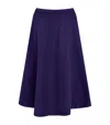 Vince Flared Midi Skirt In Purple