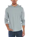 Vince Flat Back Hoodie In Blue