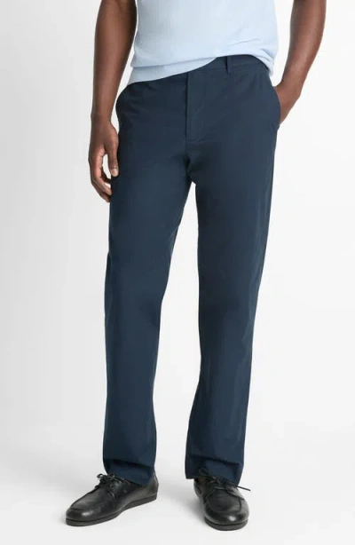 Vince Flat Front Stretch Cotton Chinos In Coastal