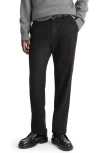 Vince Flat Front Wool Blend Pants In Black