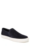 Vince Fletcher Suede Slip-on Sneaker In Blue