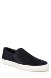 Vince Fletcher Suede Slip-on Sneaker In Blue