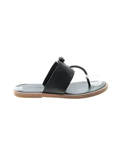 Pre-owned Vince Flip Flops In Black