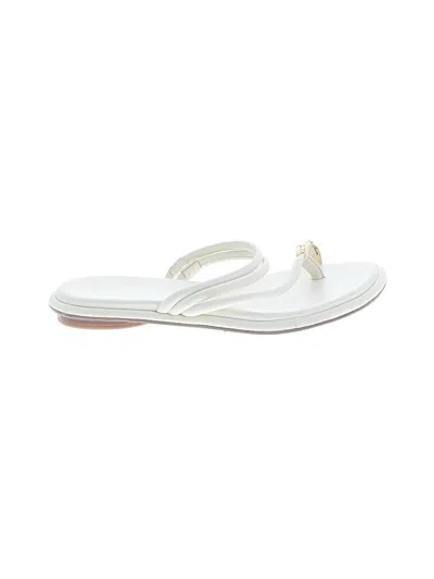 Pre-owned Vince Flip Flops In White