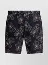 Vince Floral Pattern Shorts With Side And Back Pockets