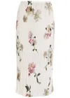 Vince Floral-printed Chiffon Midi Skirt