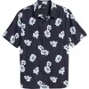 VINCE VINCE FLORAL SHORT SLEEVE BUTTON-UP SHIRT