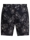 Vince Floral Pattern Shorts With Side And Back Pockets In Multi
