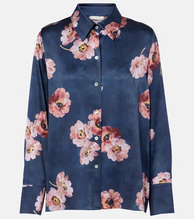 VINCE FLORAL SILK SHIRT