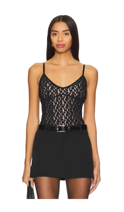 Vince Floral Smocked Cami In Black