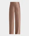 Vince Womens Mauve Lilac High-rise Wide-leg Woven Trousers In Brown