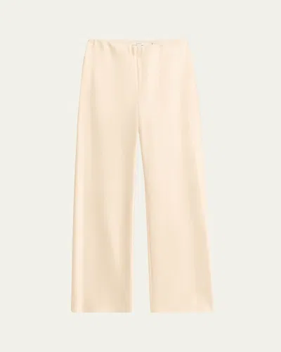 Vince Fluid Bias-cut Crushed Satin Pants In Bona