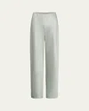 Vince Fluid High Waist Straight Leg Pants In Lt Jade Water