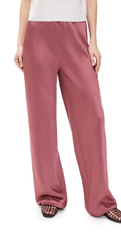 Vince Fluid Bias Pants Rose Jam