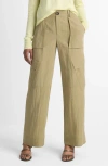 Vince Mid Rise Fluid Cargo Pants In Earthly