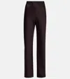 Vince Fluid High-rise Satin Wide-leg Pants