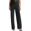 Vince Fluid High Waist Straight Leg Pants In Black
