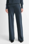 Vince Fluid High Waist Straight Leg Pants In Dark Tide