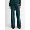 Vince Fluid High Waist Straight Leg Pants In Green