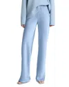 Vince Fluid Satin Bias Pant In Blue