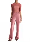 Vince Fluid Satin Bias Pant In Rose In Multi