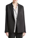 Vince One-button Fluid Satin Blazer