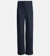 Vince Bias Cut High Waist Pants In Coastal
