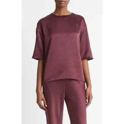 Vince Fluid Satin Top In Pool