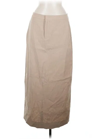 Pre-owned Vince Formal Skirt In Tan