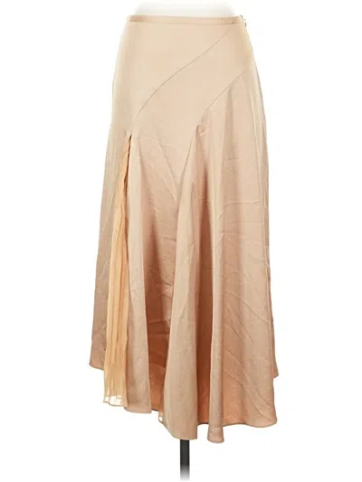 Pre-owned Vince Formal Skirt In Tan