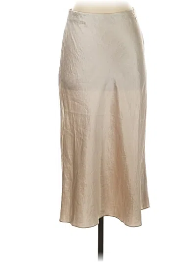 Pre-owned Vince Formal Skirt In Tan