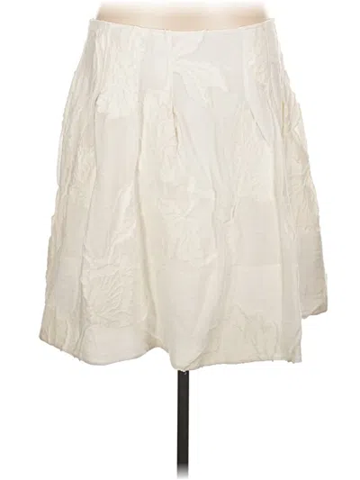 Pre-owned Vince Formal Skirt In White