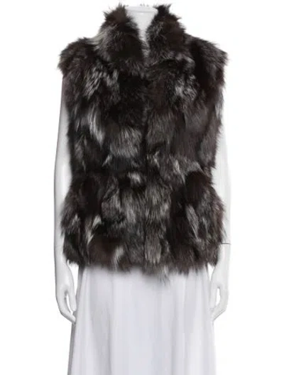 Pre-owned Vince Fox Vest In Multi