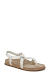 Vince Franca Leather Strappy Sandal In Milk