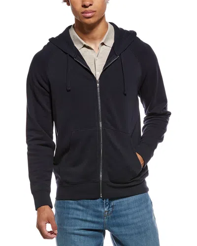 Vince French Terry Full Zip Jacket In Blue