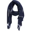 Vince Fringe Cashmere Scarf In Glacier