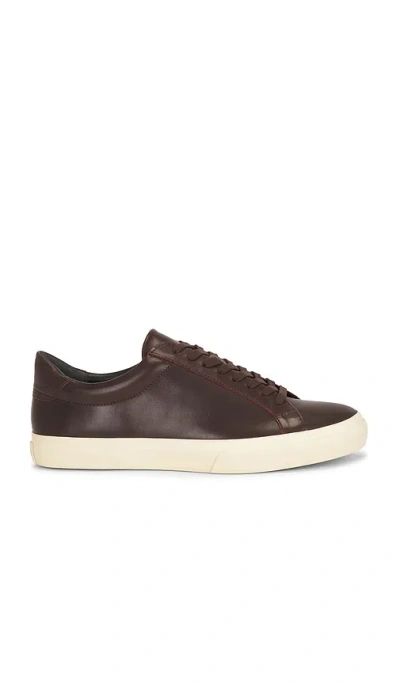 Vince Fulton Leather Sneaker In Brown