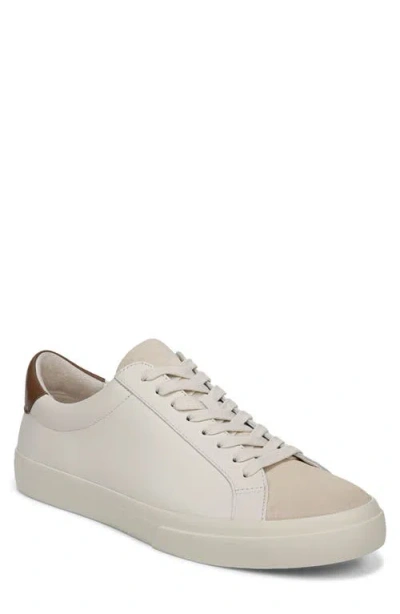 Vince Fulton Leather Sneakers Pebble White In Neutral