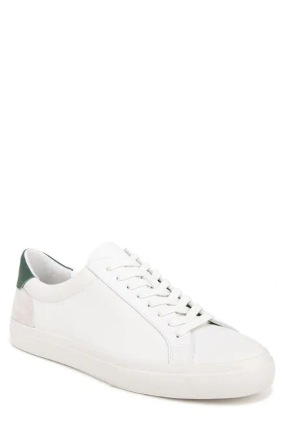 Vince Men's Fulton Ii Leather & Suede Oxford-style Sneakers In White Pine Green Leather